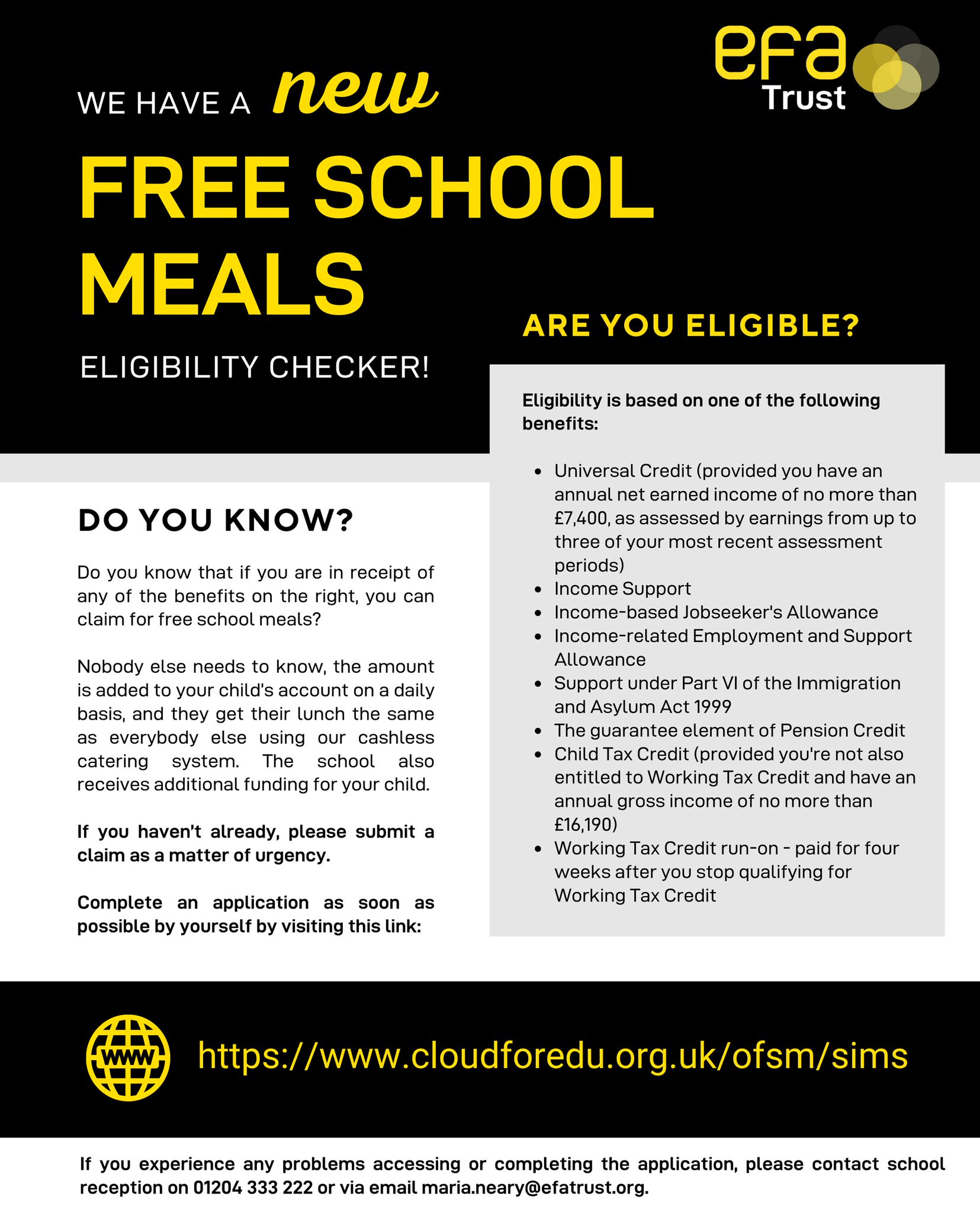 Essa Academy on Twitter "We have a new Free School Meals Eligibility Checker! Think you might