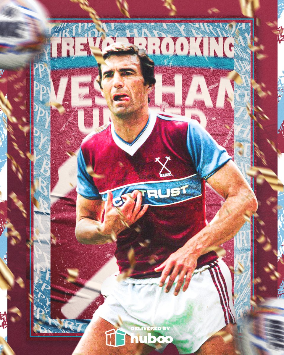 WestHam's tweet image. Happy birthday to the legend that is Sir Trevor Brooking! 🎂 🥳