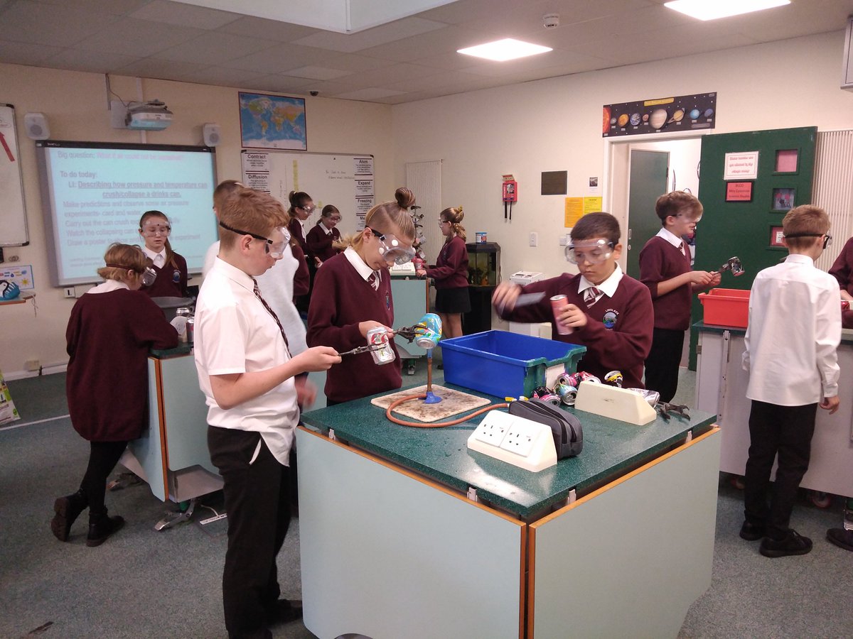 An EPIC practical science lesson investigating temperature and pressure using bunsen burners, water and cans! Great to hear student's methodology and hypothesis! <a href="/LorraineHughe20/">Lorraine Hughes FCCT</a> <a href="/ChilternLT/">Chiltern Learning Trust - Bedfordshire</a> <a href="/LoveLeightonB/">Love Leighton Buzz</a> <a href="/TotallyLocal_LB/">TotallyLeightonBuzzard</a> <a href="/LBOnews/">LB Observer</a> <a href="/Cedars_Upper/">Cedars Upper School</a> <a href="/ChilternTSH/">Chiltern Teaching School</a> <a href="/mjpGibbs/">Mark Gibbs</a> <a href="/PMStock11/">Phil Stock</a>