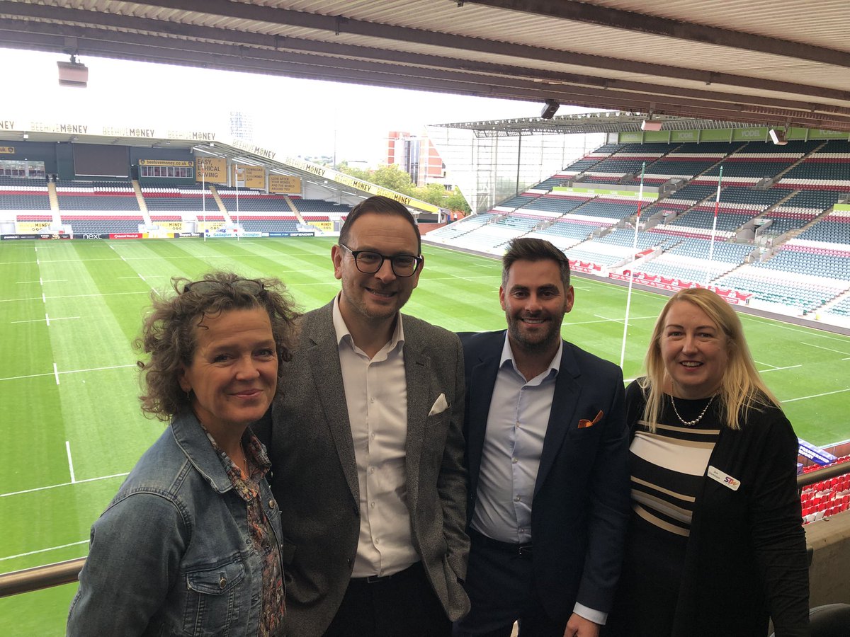 Great to be at the launch of @LBFestival at @LeicesterTigers, representing @STWLCharity today! #leicester #interestfreeloans #business #startups
