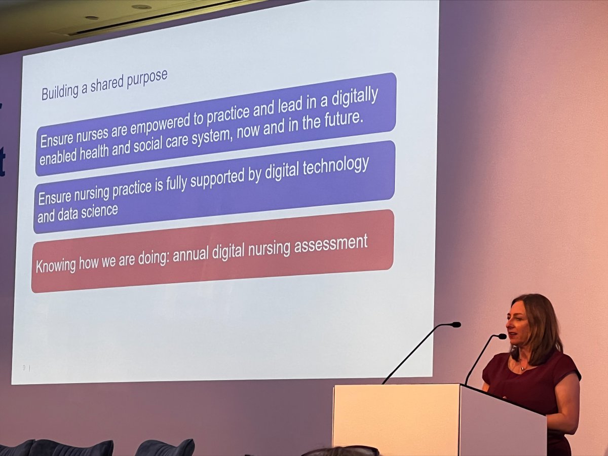 It's every nurse’s business to make ambition the reality.

Digital is the enabler.

Here are highlights from my speech at the #CNOSummit2022 and how our profession is working hard to secure our digital future.
#teamCNO