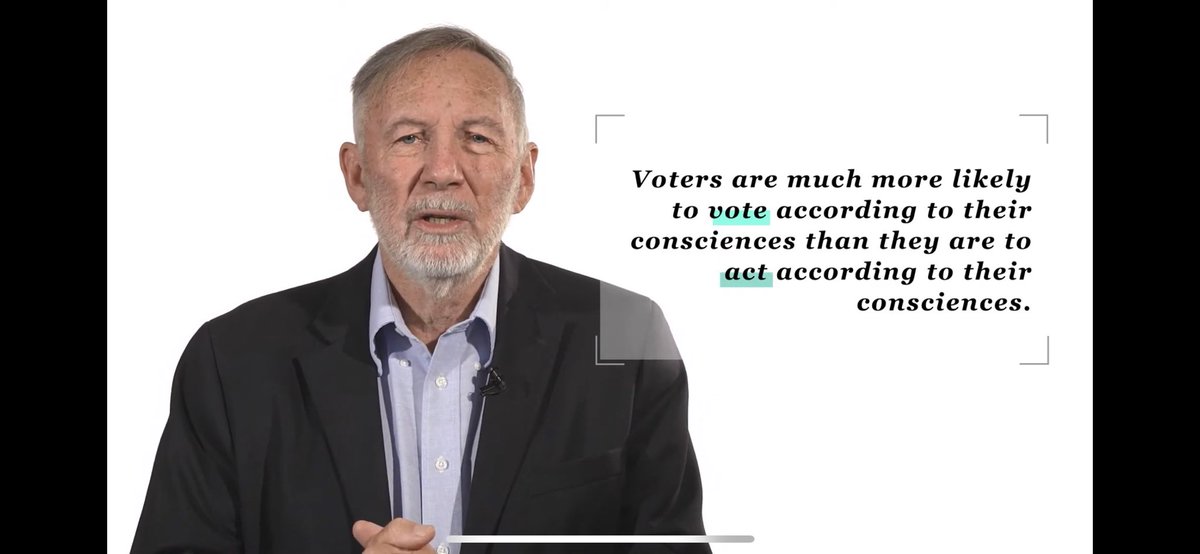 Geoffrey Brennan explains why expressive voting is the relevant manner to analyze voting in one sentence #polqc #EconTwitter
