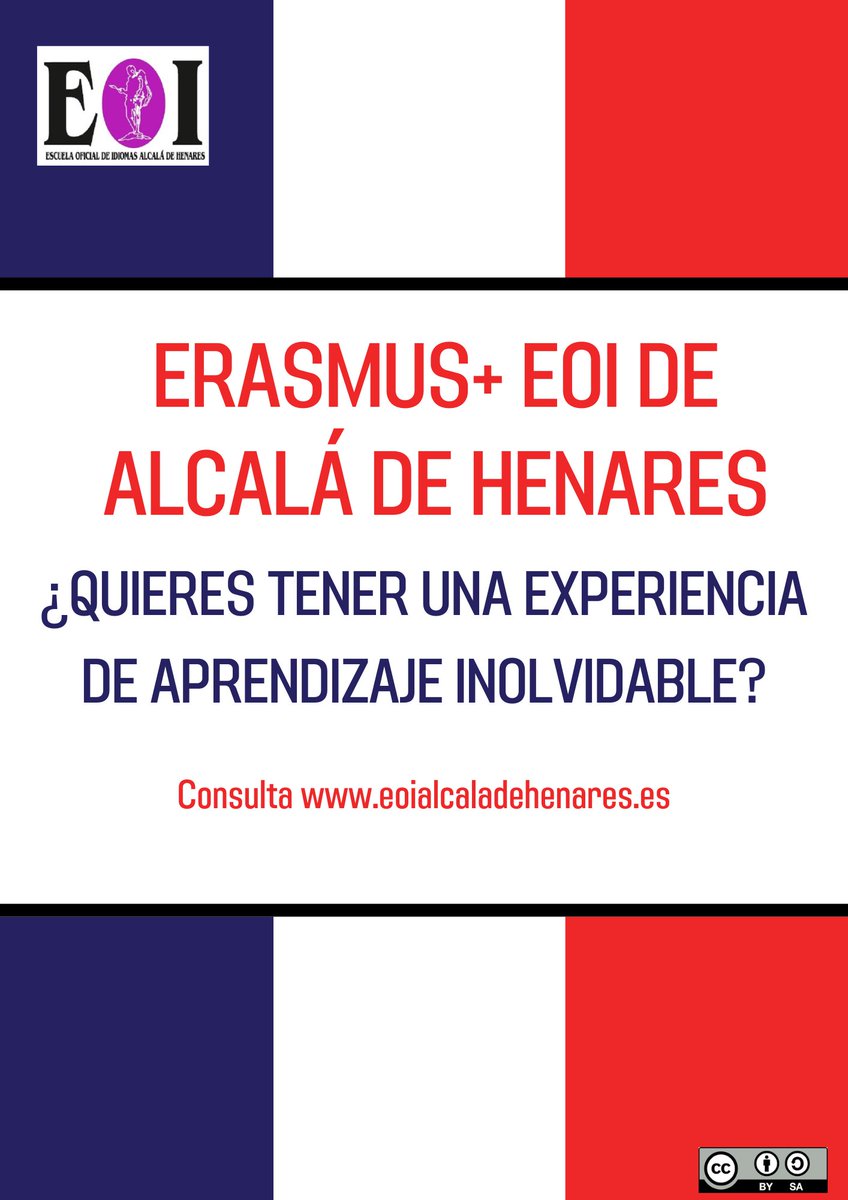 alcalaidiomas's tweet photo. Nueva movilidad para alumnos de la #eoi de Alcalá de Henares a Le Mans (Francia) #Erasmusplus #MiErasmus #KA1EoiAlcalá https://t.co/dd5N7ftSrr https://t.co/JKR73WSVpQ