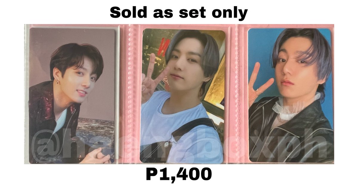 PH BTS wtb lf onhand pc photocard | help rt

🌸JUNGKOOK/JK
- Love Yourself Album Tear O ver
- Butter Album Weverse POB
- Butter Album Cream ver

Reply mine