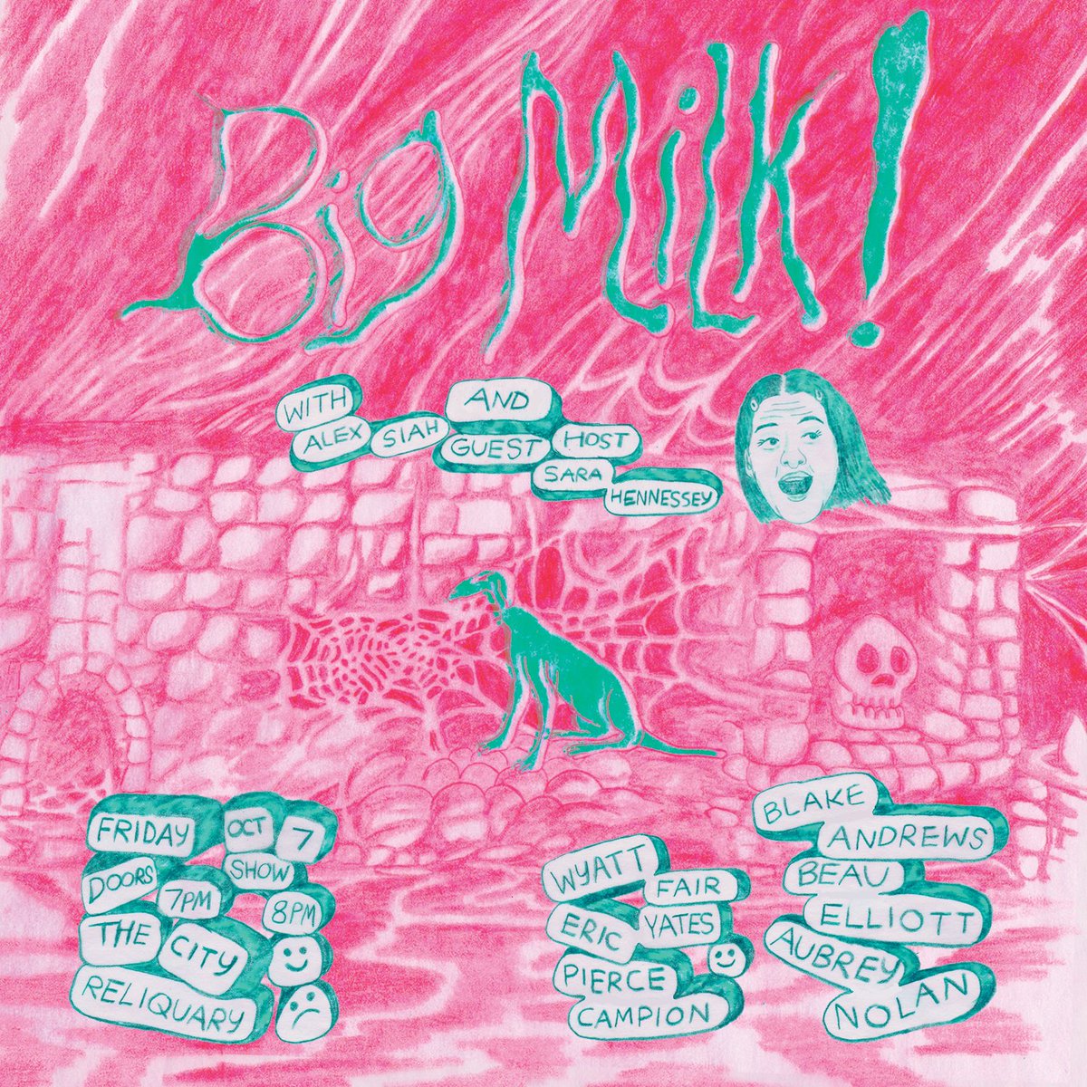 alexander_laird's tweet photo. new @bigmilkcontent show new poster etc etc https://t.co/Ghseg6s0jF
