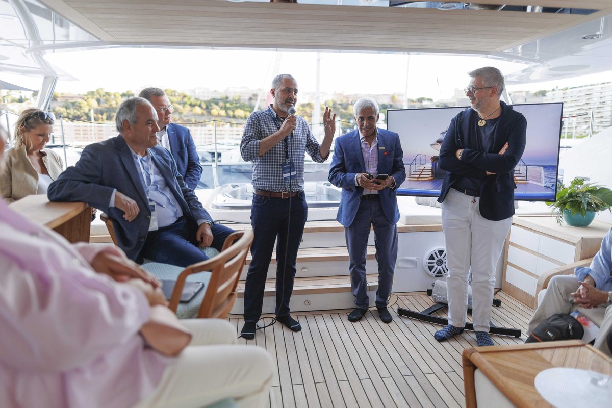 gulfcraft's tweet photo. Celebrating its 40th anniversary this year, Gulf Craft revealed the first details of its brand-new luxury superyacht at a packed press event hosted onboard the Majesty 120 at @mys_monaco
#GulfCraft #monacoyachtshow2022 #Majesty160 #40YearsofGulfCraft #MajestyYachts #PressEvent https://t.co/qhzaJ66GNt