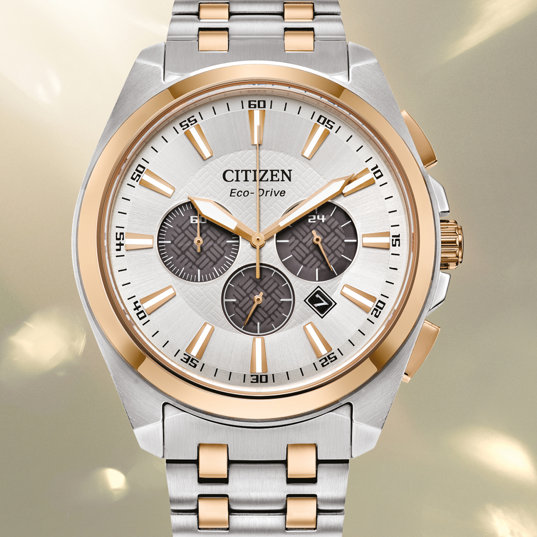 A must have in your collection; this unique timepiece is styled with a two-tone stainless steel and gold bracelet and is powered by any light.

CA4516-59A | £399 bit.ly/3DEAsTt 

#EcoDrive #MensWatch #MensStyle #Chronograph