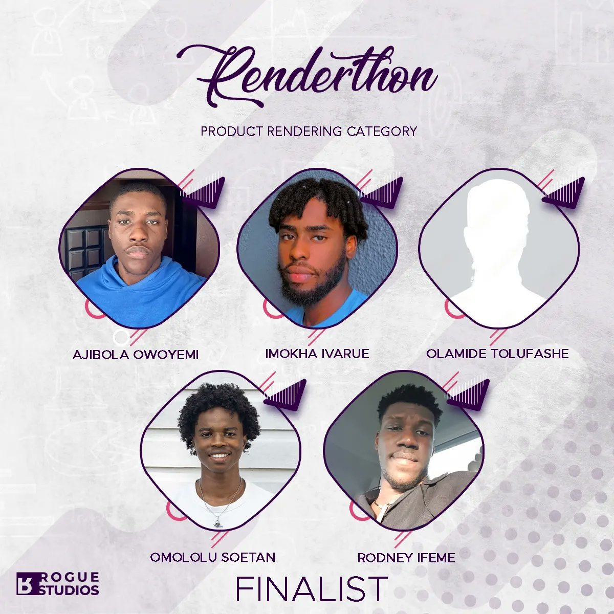roguestudioshq's tweet photo. Meet our Winners, Runner-ups and Finalists for the maiden edition of the Rogues Renderthon 1.0

#RogueStudios #WhereVisualizationMeetsReality #Renderthon #3drendering #Renderlovers https://t.co/YinNmczOAu