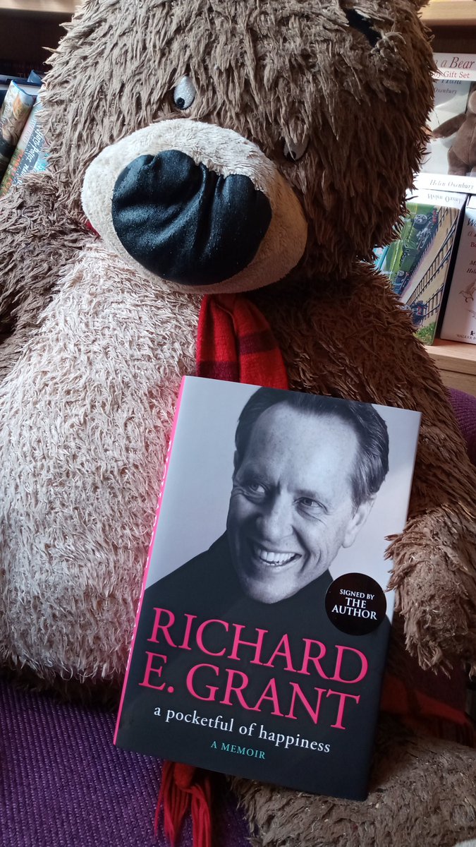 'We want the finest biographies available to humanity, we want them here, and we want them now!'

Today Hugless Douglas is enjoying A Pocket Full of Happiness by the fabbity-fab @RichardEGrant , signed copies from @GalleryBooks just arrived!

#WhatDougsReading #books