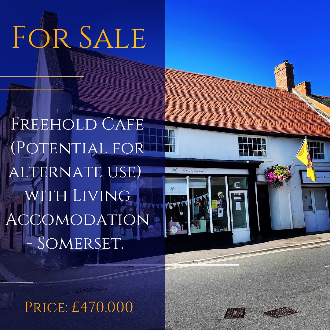 AdamsandCo's tweet photo. FOR SALE ‼️

✅ Freehold Opportunity 
✅ Café- but easily repurposed
✅ Corner Plot 
✅ Owners Living Accommodation
✅ Free of onward chain
✅ Harbour Views 
✅ £470,000 OVNO

For more information on this property, please email Somerset@adamsandco.com 😊 https://t.co/V9vK3ArCXs
