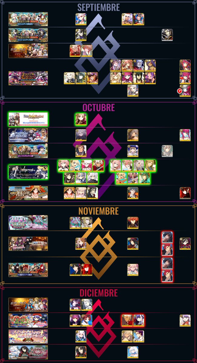 🗓️🌸☀️🍁❄️CALENDARIO SERVANTS NA 2023❄️🍁☀️🌸🗓️

¿A qué vais a tirar?

Si no es molestia dadle amor con RTeses y esas cosas, que esta wea cuesta mucho de hacer❤️

⬇️Notas, Servants del Ticket 5* Free y Calendario del 22 abajo⬇️

#FGO #FateGO #FateGOUSA #FateGrandOrder