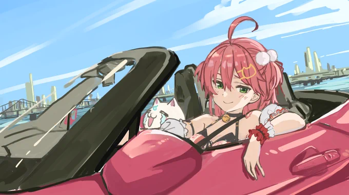 みこちの晩酌配信見ながら描いてたラフ 