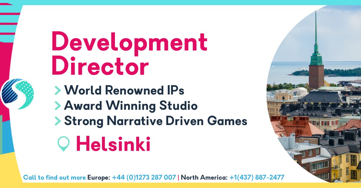 Do you have project management experience, and are you seeking a new job in Finland? Our award-winning client in the games sector is looking for a full-time Development Director in Helsinki, find out more on our website...
 #Gamesjobs https://t.co/mxPcR6qX2N https://t.co/jltfDWgHpI