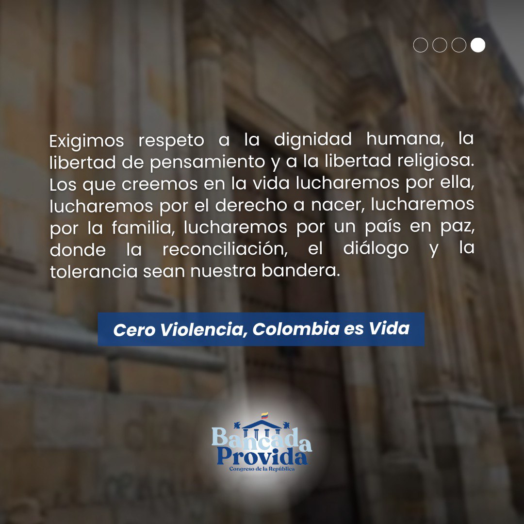 LuismLopezA's tweet photo. Comunicado Bancada Provida 📢:

La protesta social no puede ser excusa para cometer actos de violencia y atentar contra el derecho a la libertad religiosa de los creyentes.

#Vida #BancadaProvida #LibertadReligiosa https://t.co/dwzr6Cob6S