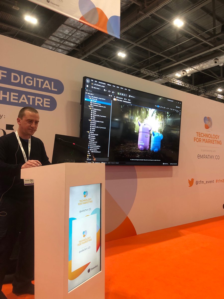 acollectivewrld's tweet photo. Introducing our favourite new bathtime friends, #bubblebuddies, @tfm_event. All built completely in Unreal.They can be adapted, modified, placed in new surroundings or used for any medium, from AR on a phone to a wrap about the IMAX in seconds. #tfm22 #bubblebuddies #awwwcute https://t.co/xEC8KdOD81
