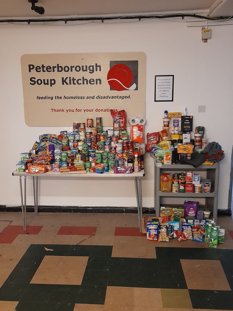 Another fantastic donation from our old friends at the Newborough Primary School. Each year they think of us at Harvest Festival time. Very much appreciated. Thank you.#feedingthehomeless