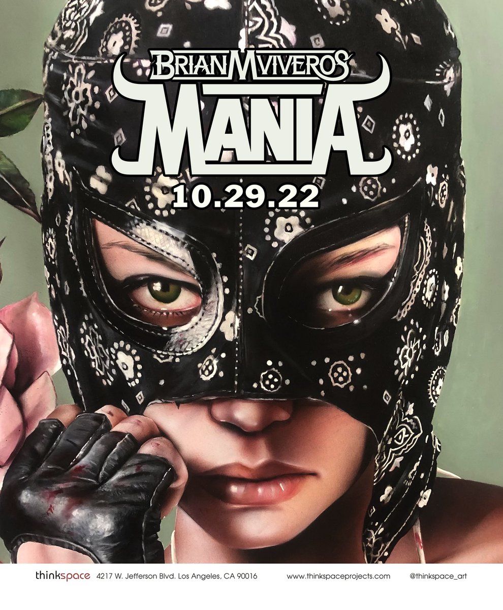In 1 month MANIA Opening Saturday, Oct. 29 <a href="/ThinkspaceArt/">Thinkspace Projects</a> Come celebrate the biggest art event in LA + The Ultimate Halloween costume contest with $500 top cash prize + loads of runner up prizes 

Come dressed up as 1 of Brian’s beloved characters or whatever you can dream up!