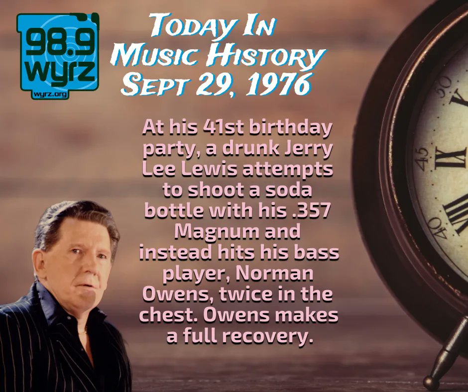 WYRZ989's tweet image. #MusicHistory
#JerryLeeLewis
#WYRZ