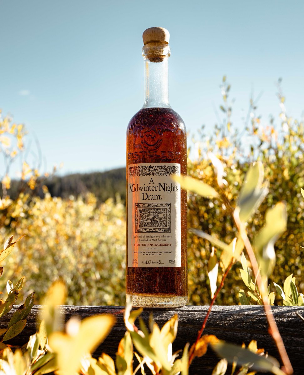 The countdown continues!!  Midwinter Nights Dram will be back in the world October 2nd!  
MWND is a blend of aged ryes, finished in port barrels.  The baking spice flavors of the rye blend beautifully with the deep fruit characteristics of the port finish.  
#drinkhighwest