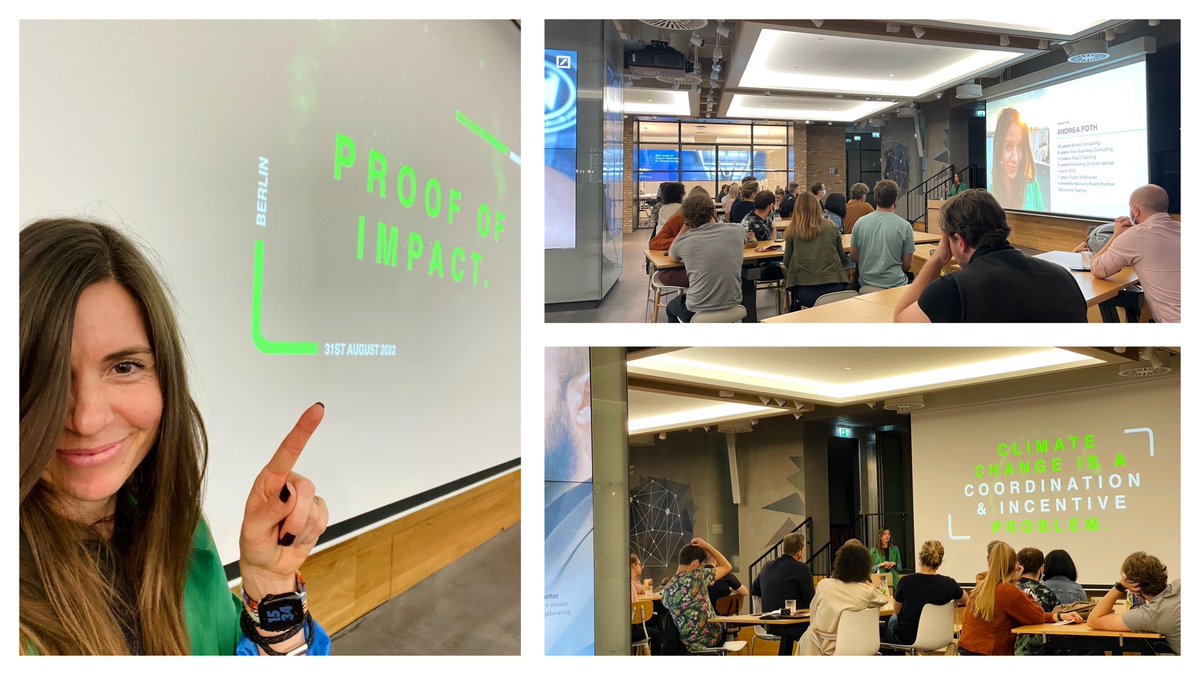 I was asked to talk about environment and technology at Quartier der Zukunft at Deutsche Bank. 
Thanks to <a href="/ironhack/">blabloup</a> and @Quartierderzukunft for having me and everyone attending for this fruitful and open discussion. 
#proofofimpact #ironhack #web3 #blockchain #climatechange