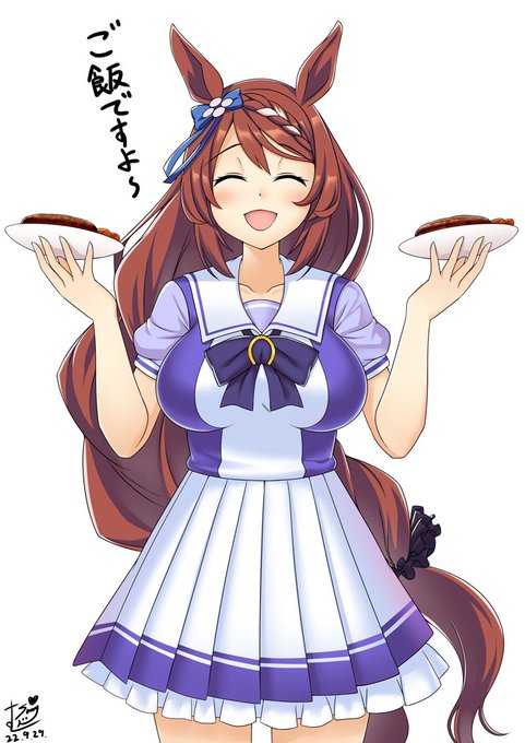 先日はキャラ提案ありがとうございました!
肉の日なのでお肉料理持ってきてくれてるクリー〇さんを描きました!
高画質版はFANBOX、Patreonにて～ 