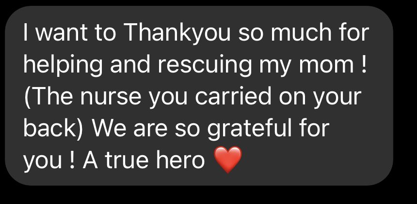 TonyAtkinsTV's tweet photo. ๐๐ฝ
Our woman from early this morning made it to work. Her job as a nurse hung in the balance, according to her daughter. I got this message from her daughter today! So glad things worked out. #NoCarNoProblem https://t.co/8yBHaGY8jI