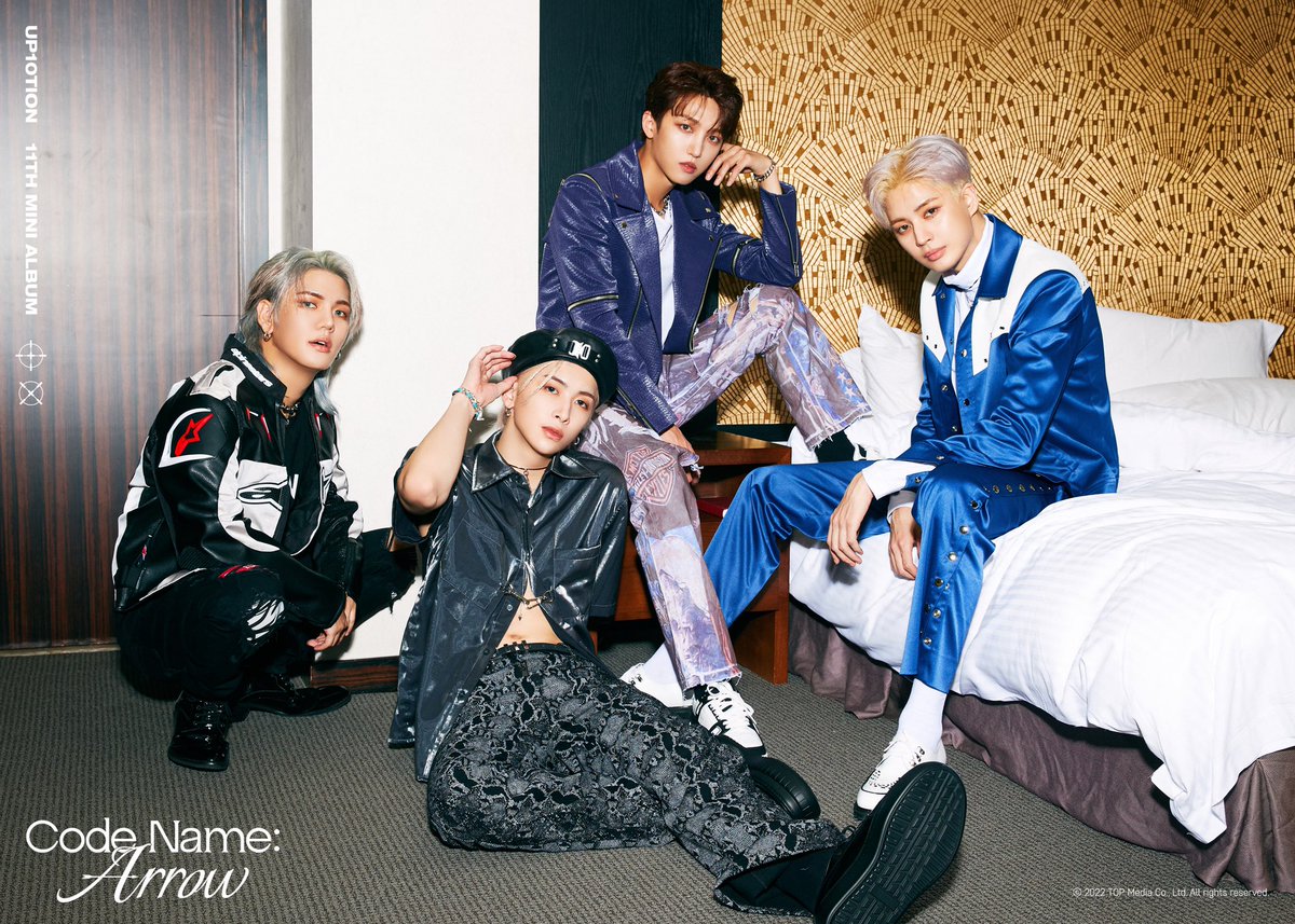 UP10TION 11th MINI ALBUM [Code Name: Arrow]

Concept Photo Ⅱ (Group&amp;Unit)

2022.10.12 RELEASE🏹 

#UP10TION #업텐션 #CodeNameArrow 
#KUHN #KOGYEOL #BITTO #SUNYOUL #GYUJIN #HWANHEE #XIAO