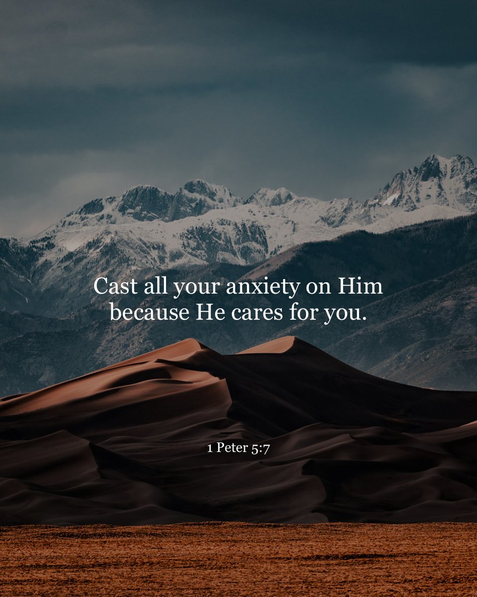 YouVersion's tweet photo. 1 Peter 5:7 https://t.co/Yu9XOfjjAl
