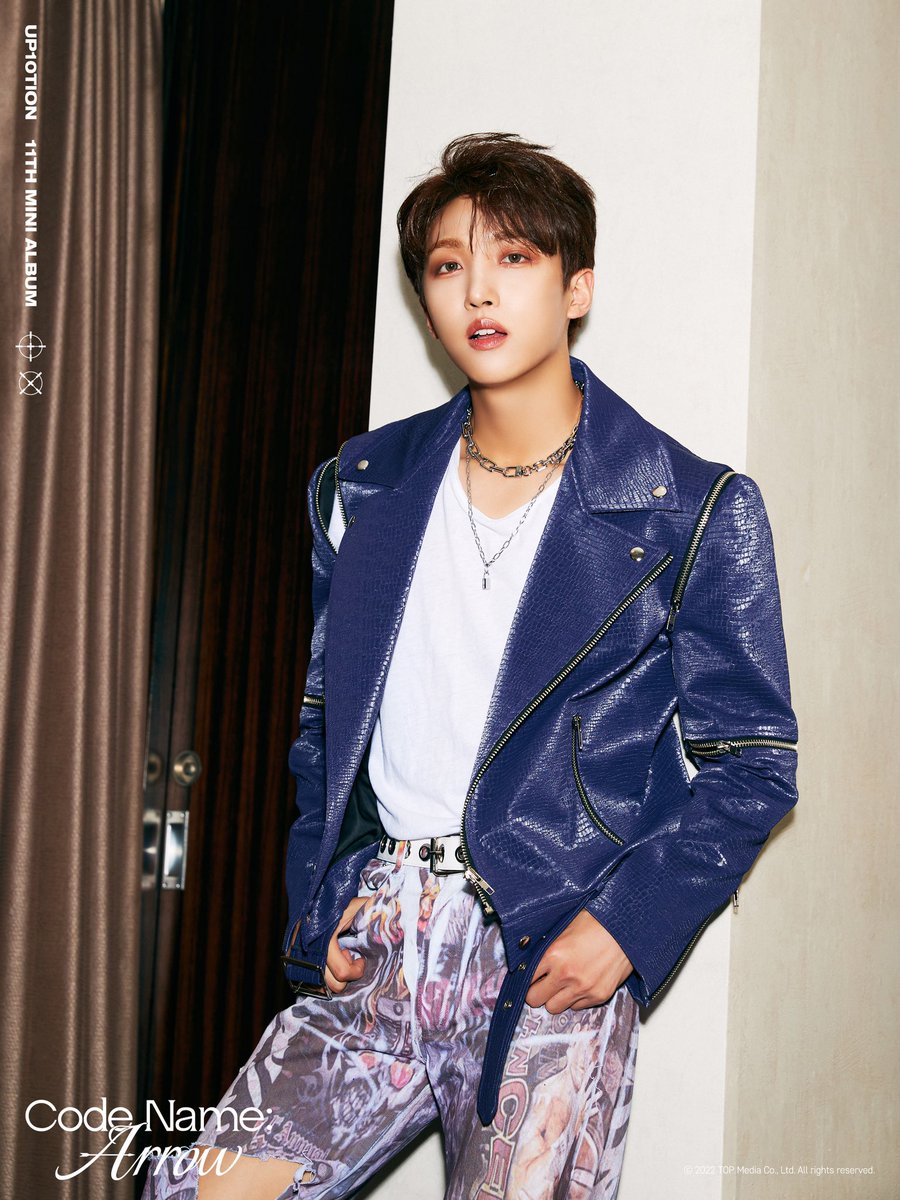 UP10TION's tweet photo. UP10TION 11th MINI ALBUM [Code Name: Arrow]

Concept Photo Ⅱ (Individual) 

2022.10.12 RELEASE🏹 

#UP10TION #업텐션 #CodeNameArrow 
#SUNYOUL #GYUJIN #HWANHEE #XIAO https://t.co/gX0pk7cSKf
