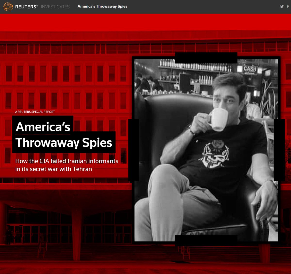 Michael J. Berens (@mjberens1) on Twitter photo Stunning failures by the CIA with its spies in Iran - America's Throwaway Spies reut.rs/3SD7UOu @ Reuters <a href="/joel_schectman/">Joel Schectman</a> <a href="/bozorgmehr/">Bozorgmehr Sharafedin</a> Stunning failures by the CIA with its spies in Iran - America's Throwaway Spies reut.rs/3SD7UOu @ Reuters <a href="/joel_schectman/">Joel Schectman</a> <a href="/bozorgmehr/">Bozorgmehr Sharafedin</a>