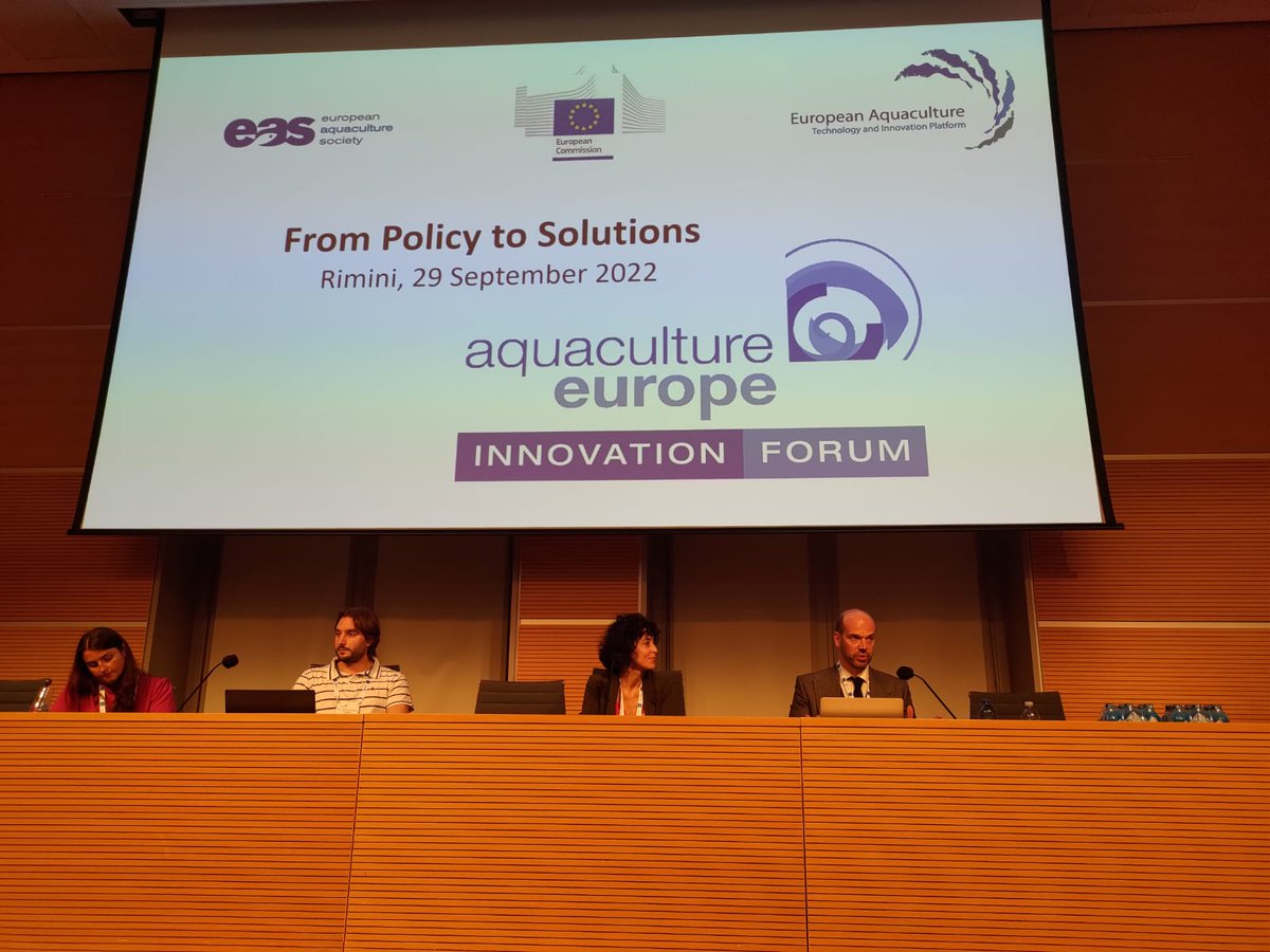 jpioceans's tweet photo. Today @BlueBioCOFUND was at the Aquaculture Europe 2022 Innovation Forum in Rimini #AE22RIM, discussing how to facilitate the uptake of #research in the #aquaculture industry, and sharing the commercialisation support that #BlueBio is providing its 36 projects! 🌊🌱💡 https://t.co/GsQXccEYKq