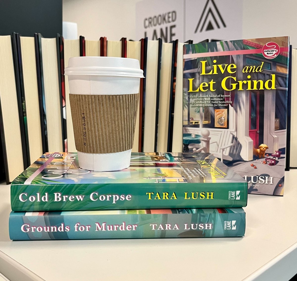 crookedlanebks's tweet photo. ☕📚There isn't a better series to fit #nationalcoffeeday than @TamaraLush's Coffee Lover's Mystery. Grab a copy and enjoy!

#tbrlist #fallreads #cozymystery https://t.co/lO9NxiQ7gI