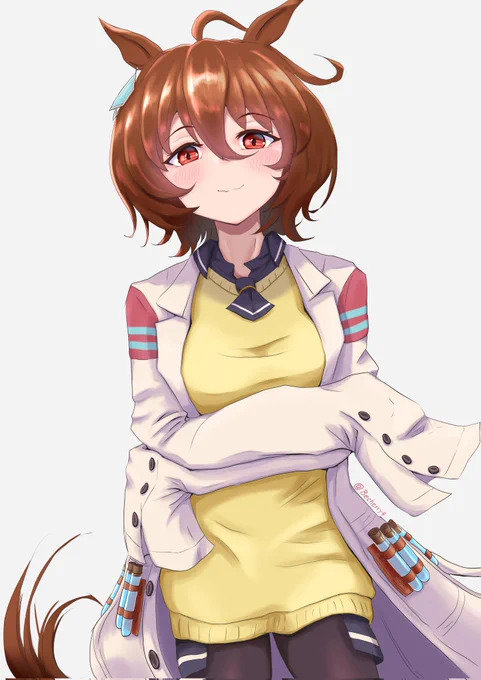 #今月描いた絵を晒そうもう月末なのですね…代表作になるであろうライスちゃんが生まれました 