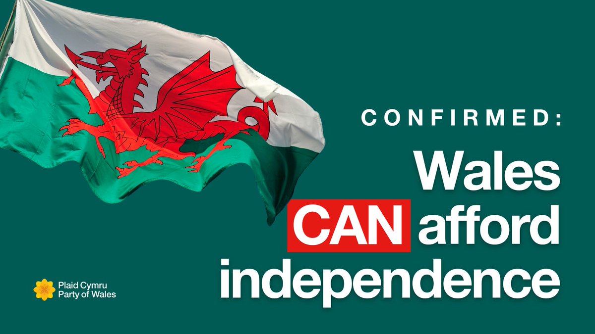 It's confirmed: Wales CAN afford independence.

Read the report here 👉 partyof.wales/fiscal_gap_ind…

🏴󠁧󠁢󠁷󠁬󠁳󠁿🏴󠁧󠁢󠁷󠁬󠁳󠁿🏴󠁧󠁢󠁷󠁬󠁳󠁿