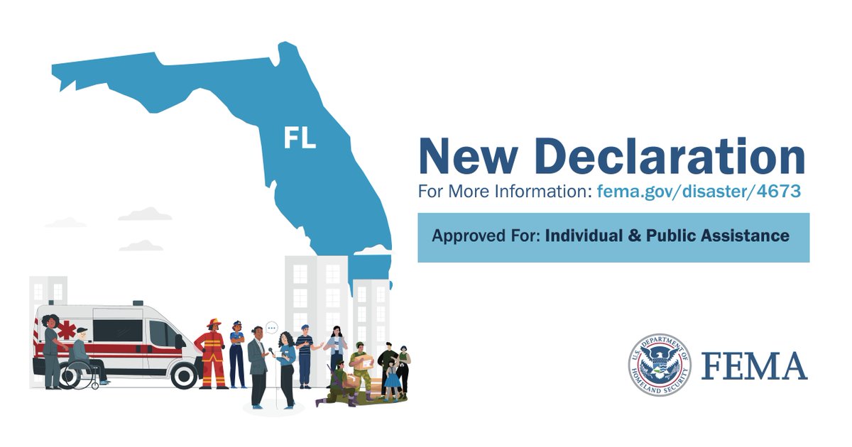 JUST IN: <a href="/POTUS/">President Donald J. Trump</a> approved a major disaster declaration for Florida due to the devastating effects of #Ian. Disaster assistance is now available in 9 counties to jumpstart recovery for affected individuals &amp; business owners.

More: fema.gov/press-release/…