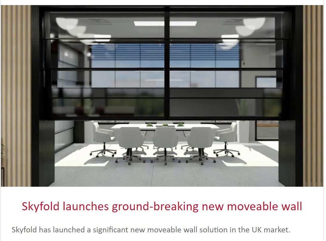 StylePartitions's tweet photo. The latest edition of Style’s newsletter is now out – aimed at architects, specifiers and contractors looking for ideas, updates and information about moveable walls and the creation of flexible space.
https://t.co/l3FurYpvpF
#flexibleworkspace #flexiblespace #moveablewall https://t.co/80KhWGyEKB
