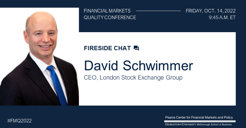 GUFinPolicy's tweet photo. Join @LSEGplc CEO David Schwimmer at the #FMQ2022 Conference in Washington, D.C., on Oct. 14 for a fireside chat with @FT U.S. Chair of the Editorial Board @gilliantett from 9:45 a.m. to 10:15 a.m.
Click below to learn more.
#PsarosCenter