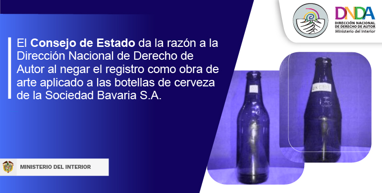 Derechodeautor's tweet image. El @consejodeestado le da la razón a la @Derechodeautor al negar el registro como obra de arte aplicado a las botellas de cerveza de la Sociedad Bavaria S.A.

Ver sentencia: tinyurl.com/yc4rz5j4