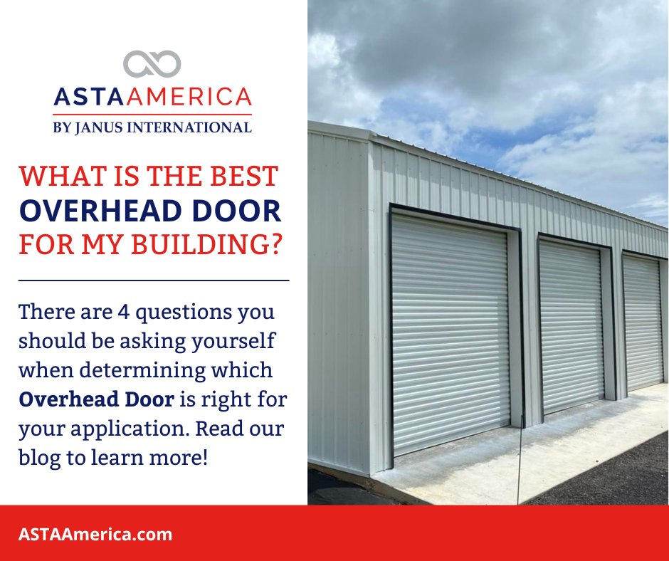 Whether you have a small garage or a large warehouse, your building's closure is important.  Read our blog to learn what questions you should be asking when determining which #overheaddoor is right for you! hubs.la/Q01ndJJ20