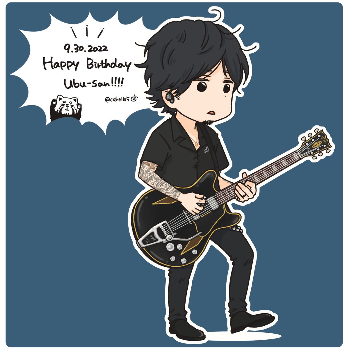 うぶさんおめでとうございます!🎂
素晴らしい歳でありますように💀🎸⚡️
#生形真一 #ナッシングス 