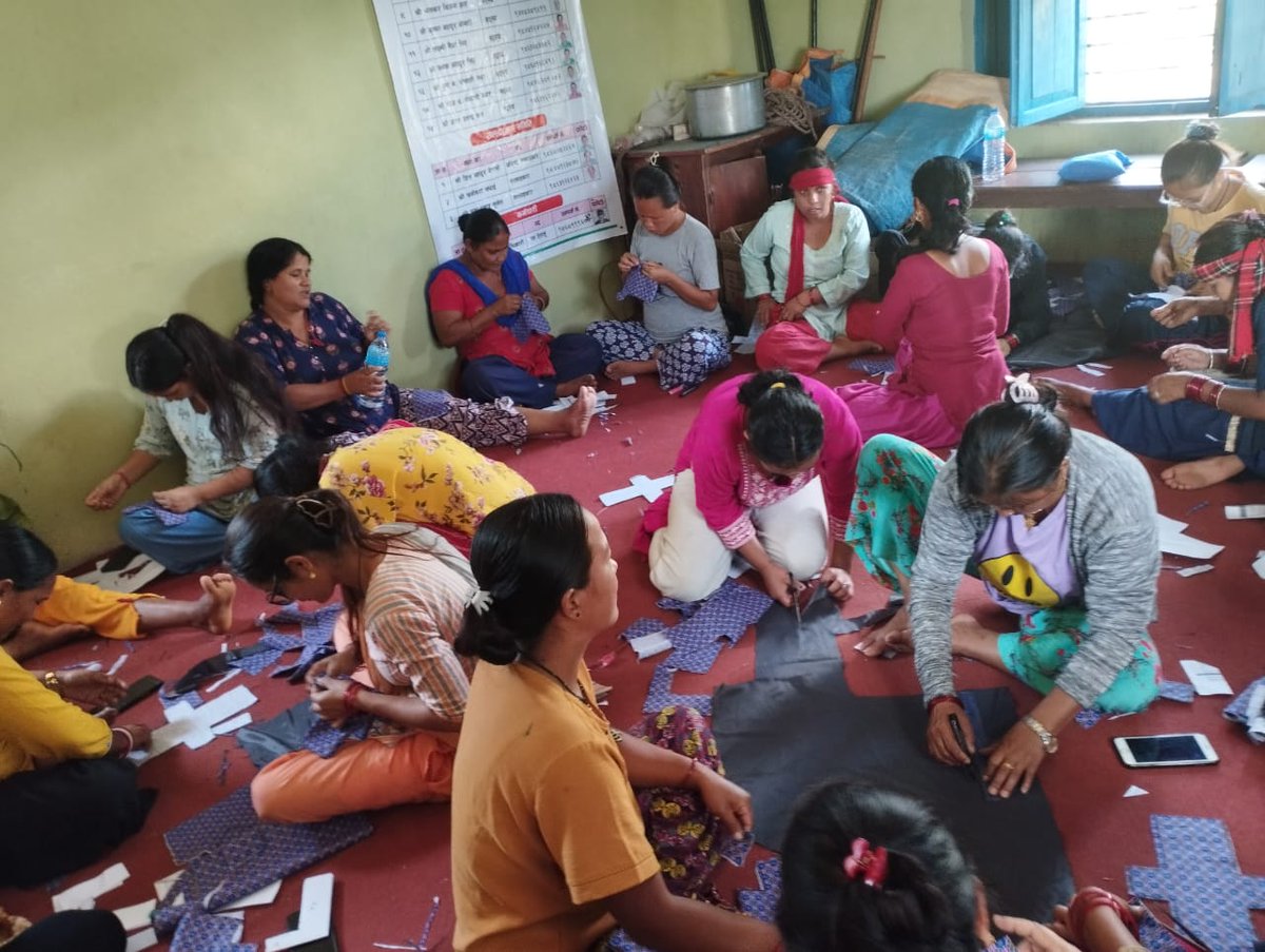 LRP of BNA facilitating Reusable #Sanitary #pad making training to TLO members of sital tole ward no 7 of Birendranagar Surkhet under #WASHSDG program@SNVNepal <a href="/dangal/">Daniel Gallo</a> <a href="/BhattaManju/">manju bhatta</a> <a href="/KcCharitra/">Charitra Kc BNA</a>