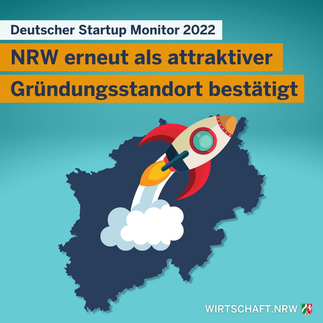 (1/2) Deutscher #Startup Monitor 2022 veröffentlicht: 🚀#DSM22 belegt erneut die Attraktivität des #GründerlandNRW. @RWTH wieder auf Platz 1 🥇 der Gründungshochschulen in Deutschland. Gratulation! 🎊👇