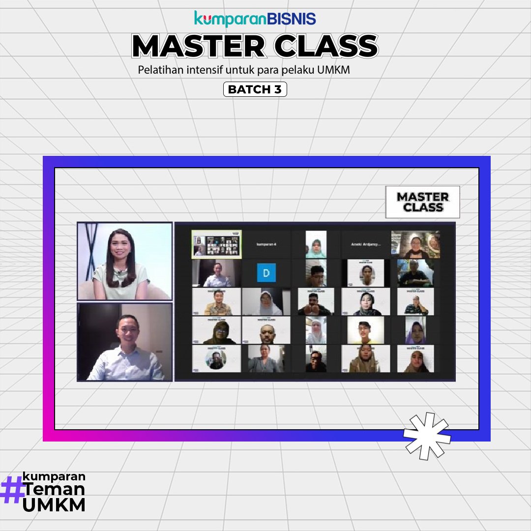 kumparan's tweet photo. Yuk, intip keseruan Master Class Batch 3 day 2 malam ini. Materi dari Co-Founder @lemonilo, Johannes Ardiant (@joardiant) 'daging' banget! 🥺🙌🏻
Stay tuned di #MasterClass Batch 3 day 3, BESOK! Untuk pembahasan menarik lainnya, ya. ✨
#MasterClass2022 #kumparanTemanUMKM https://t.co/uZHZW0Mh6k