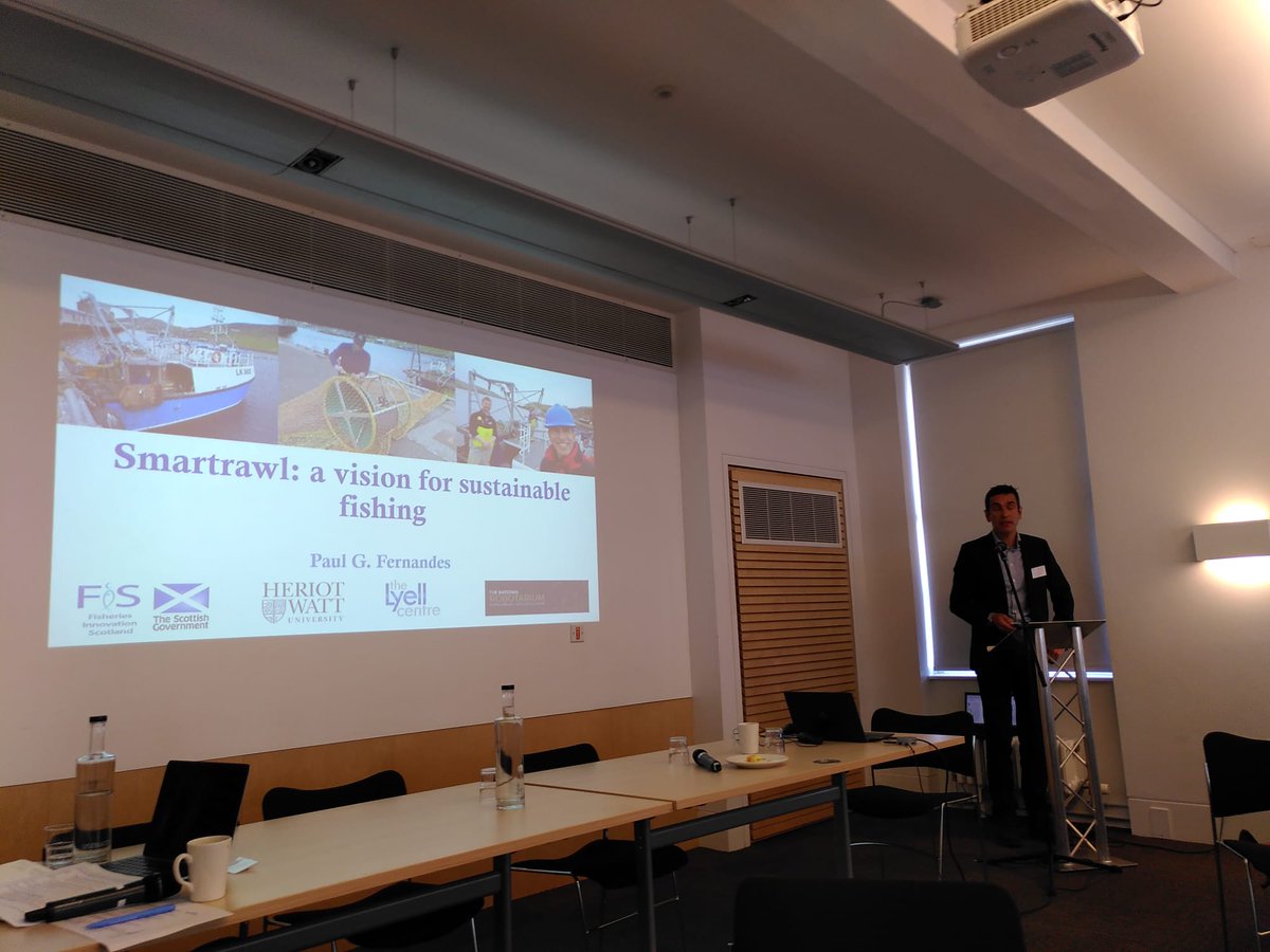fisorguk's tweet photo. Prof. Paul Fernandes from @HeriotWattUni is presenting updates on the FIS #Smartrawl project at the @seafishuk FMIG meeting today! We believe that the FIS Smartrawl system is the future of precision #fishing. Learn more: https://t.co/YZf33NsifV https://t.co/tMbj0PY3f2