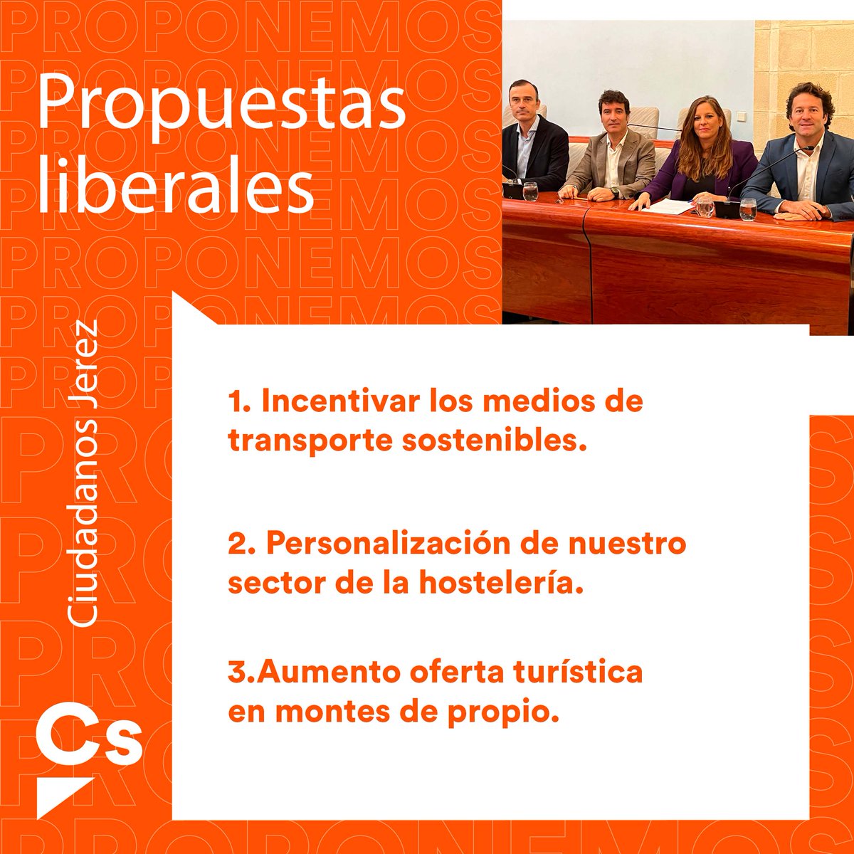 CsJerezFrontera's tweet image. 📌Hoy el pleno de la corporación aprueba nuestras propuestas liberales!
Te lo contamos aquí 👇
👉🏻 Incentivar los medios de transporte sostenible
👉🏻 Profesionalización de nuestro Sector de la Hostelería.
👉🏻 Aumento Oferta Turística en Montes de Propios.
#PoliticaUtil #SentidoComun