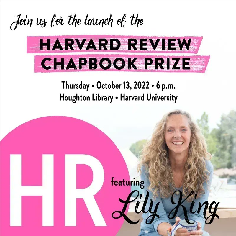 Harvard Review on Twitter "Our new Chapbook Prize launches in just two