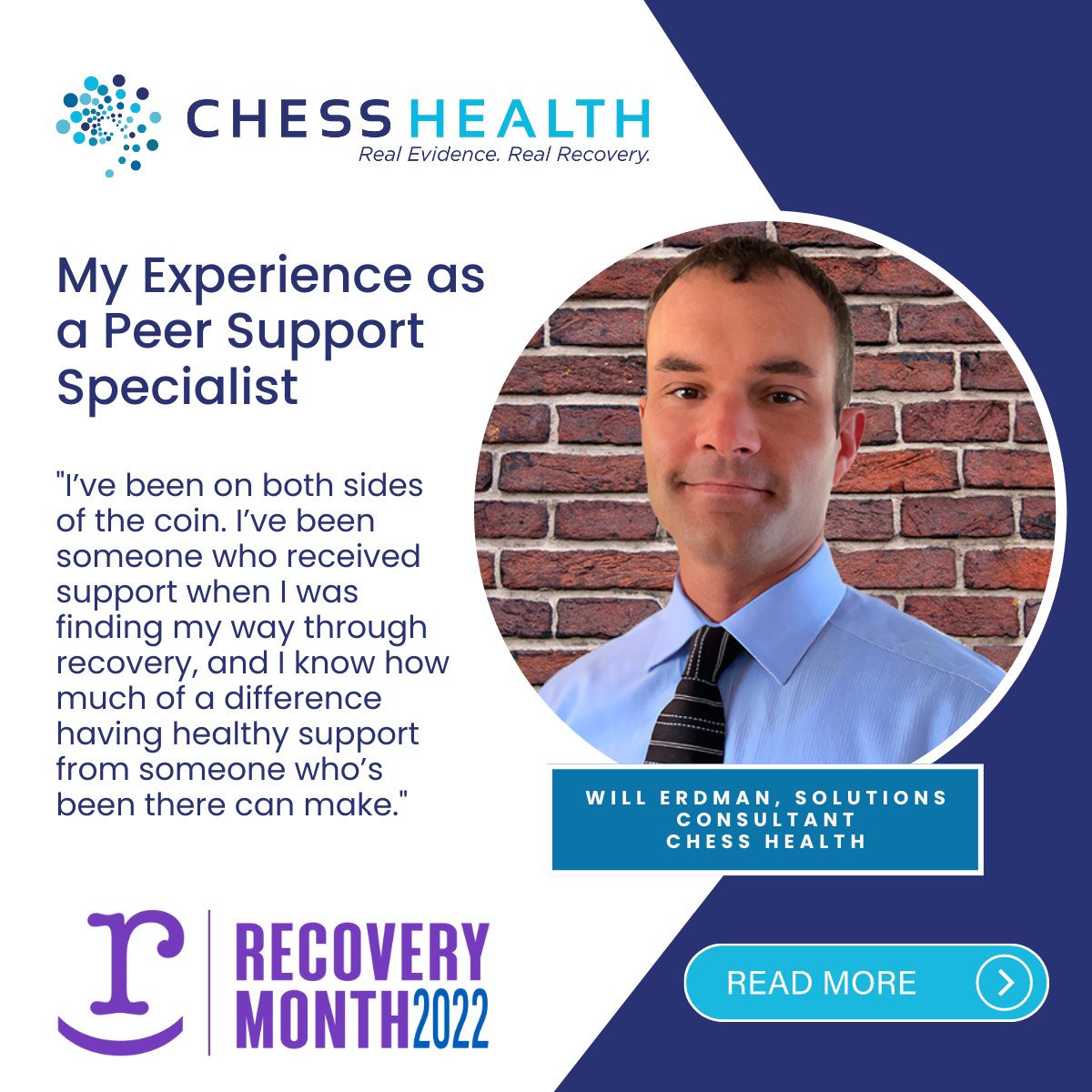 CHESSmh's tweet photo. As we continue to celebrate #RecoveryMonth, it's important to highlight our certified peer support team and the amazing work they are doing to help individuals achieve sustainable #recovery from #SUD 💙
Read our latest #CHESSHealthBlog: https://t.co/PjMycoqYdB https://t.co/3GjPpyv2RX