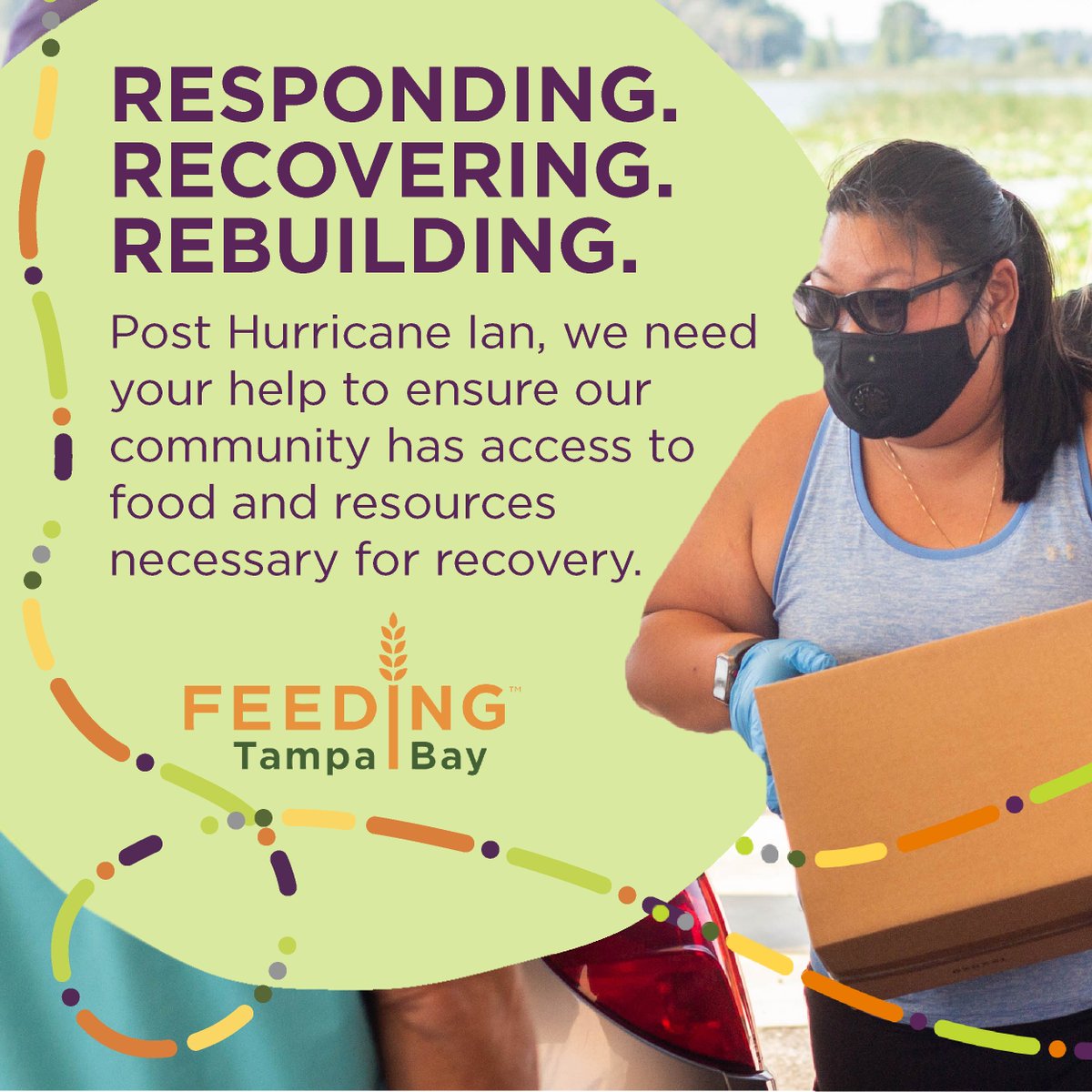 FeedingTampaBay's tweet photo. Neighbors across our 10-county service area and beyond felt the impacts of #HurricaneIan - and we need your help. If you are willing and able, sign up to help prepare and distribute food. More details to come: https://t.co/2ZTrWc6lpI https://t.co/Z8ZrAizKhM