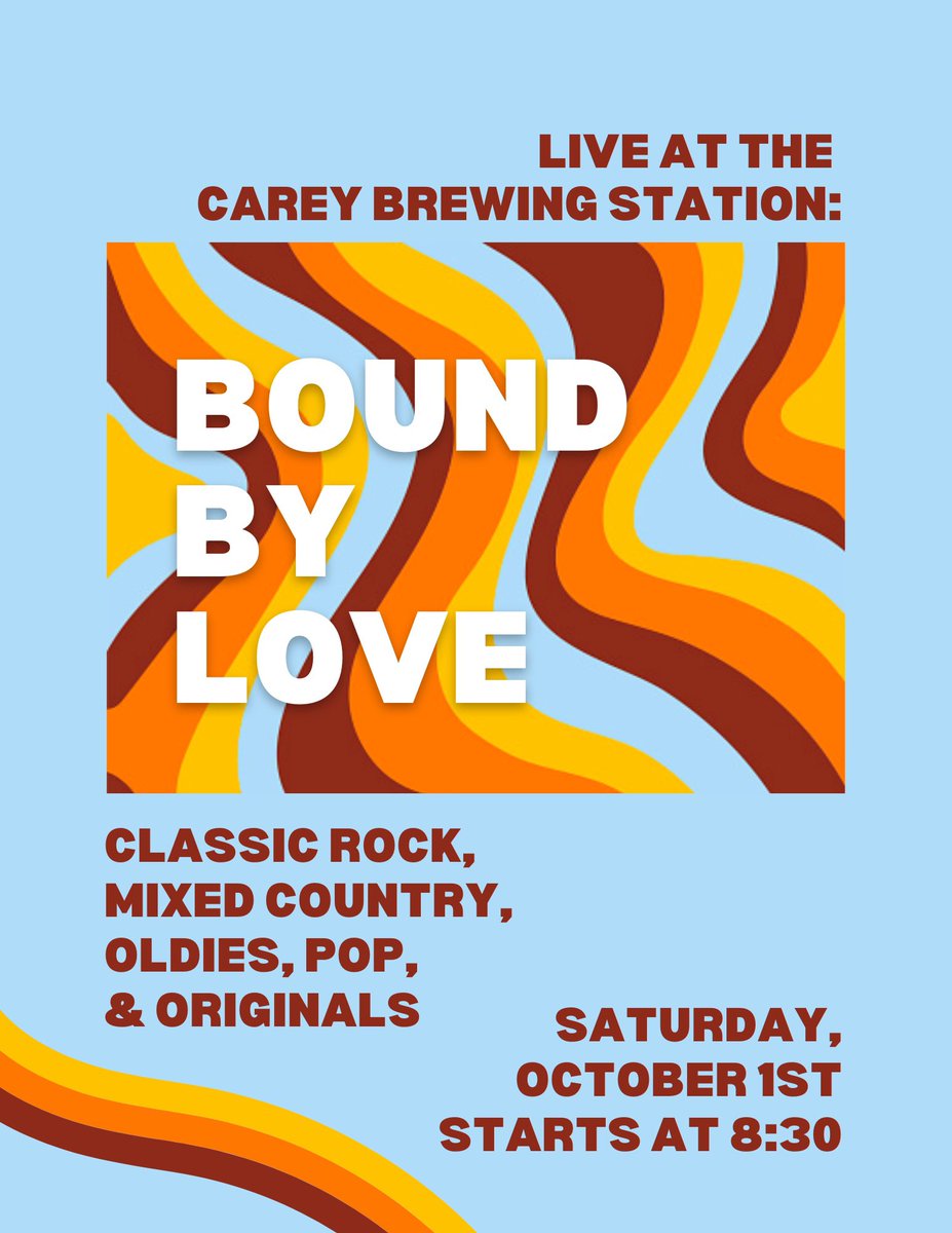 CareyBrewing's tweet photo. Happy Thirsty Thursday to all!
Cornhole @ 6:00
Friday Chris Crickett @ 8:30
Saturday Buckeyes on @ 3:30
Saturday Bound By Love @ 8:30
Stop in and try some of our fall Ohio Craft Beer selections: Coffee Shop Stout and “Wet Hopped” options! 
Coming soon: Hazelnut Stout &amp; Cranberry https://t.co/sl2mKdA3FW