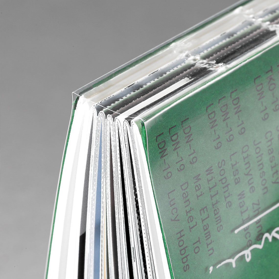 DataGraphicTwit's tweet photo. #tbt A few years ago we produced this exposed Smyth sewn book designed by @maud_design for the #RareWithGoogle DEI program produced by @semiglobal. It featured a clear plastic dust jacket printed with white ink that brought on the D.I.Y. aesthetic. https://t.co/44jw4n7Sad https://t.co/vC0hhRLX9X